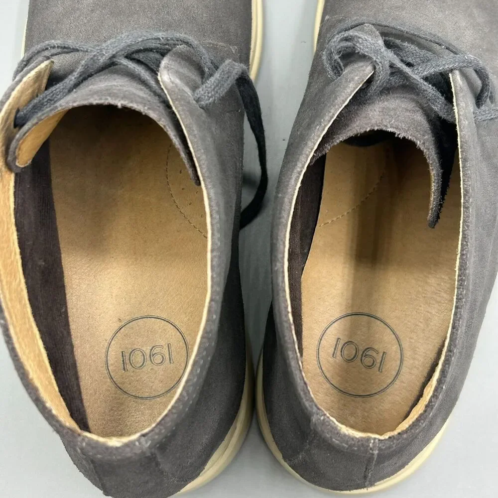 Nordstrom 1901 Leather Chukka Lace up Boot Gray Mens Size 11